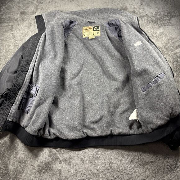 Wendy’s Unisex Coat Jacket Work Uniform Full Zip Fleece Lined Warm Black XL C28 - Picture 10 of 14